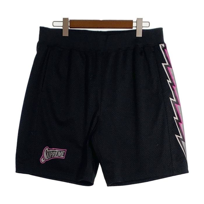 SUPREME シュプリーム 18SS BOLT BASKETBALL SHORT ボルト バスケットボール ショーツ ブラック Size L