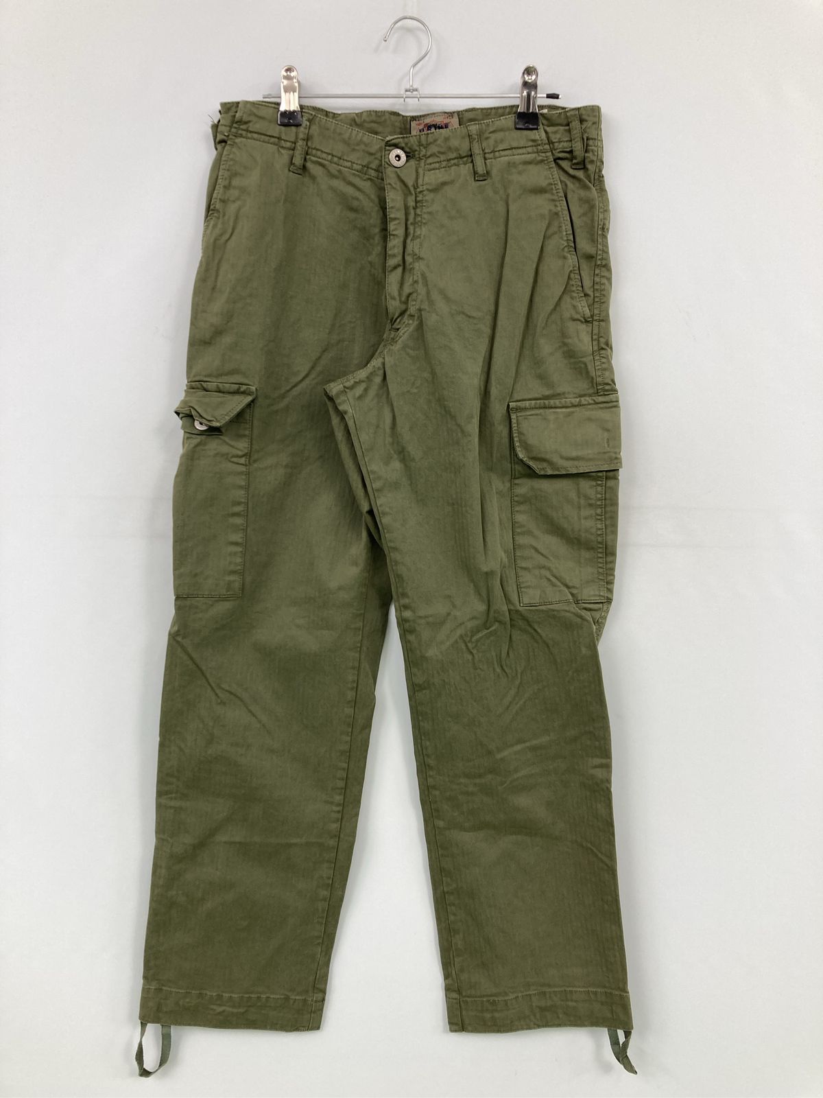J.W.BRINE カーゴパンツ カーキ フルレングス 無地 スタンダード テーパード レギュラー メンズ 5,740円