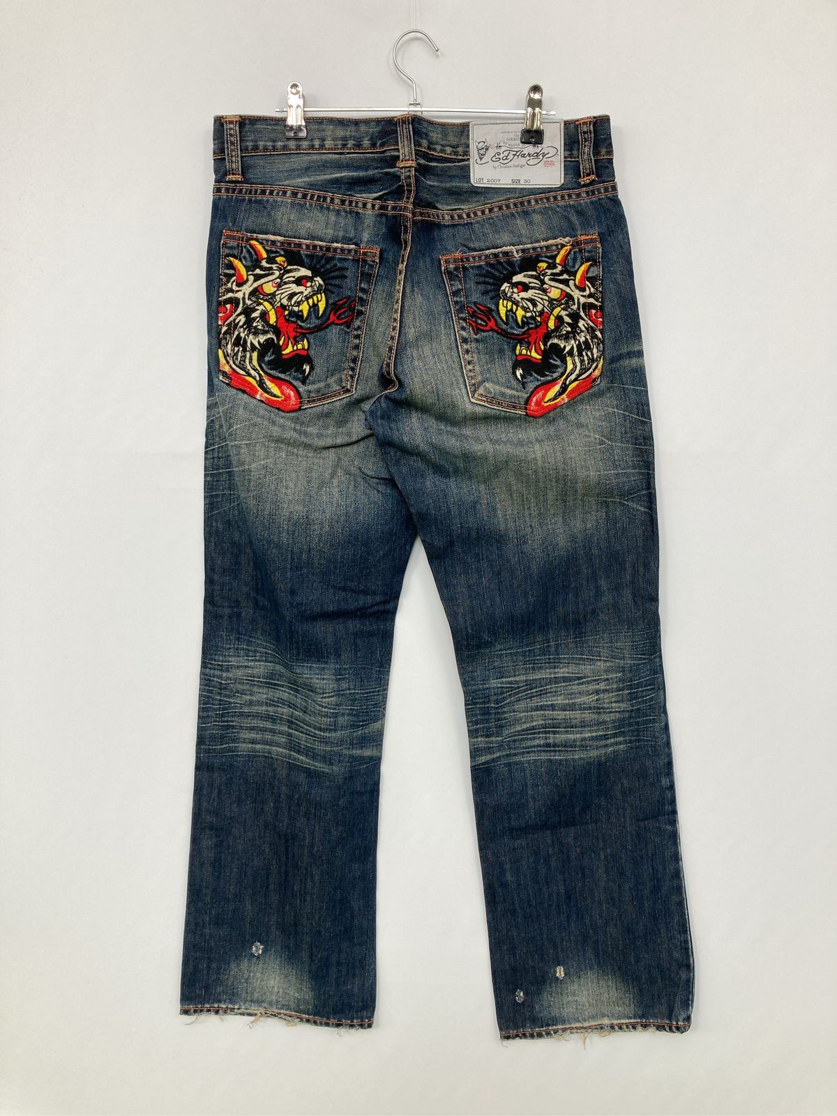 Ed Hardy エドハーディー デニムパンツ 30×32 ネイビー メンズ