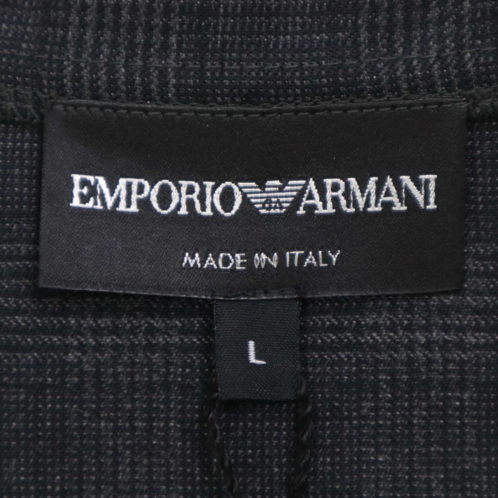 【新品 イタリア製】 EMPORIO ARMANI エンポリオ アルマーニ グレンチェック★ Vネック ベスト Sz.L メンズ 未使用 新品 イタリア製】 EMPORIO ARMANI エンポリオ アルマーニ グレン