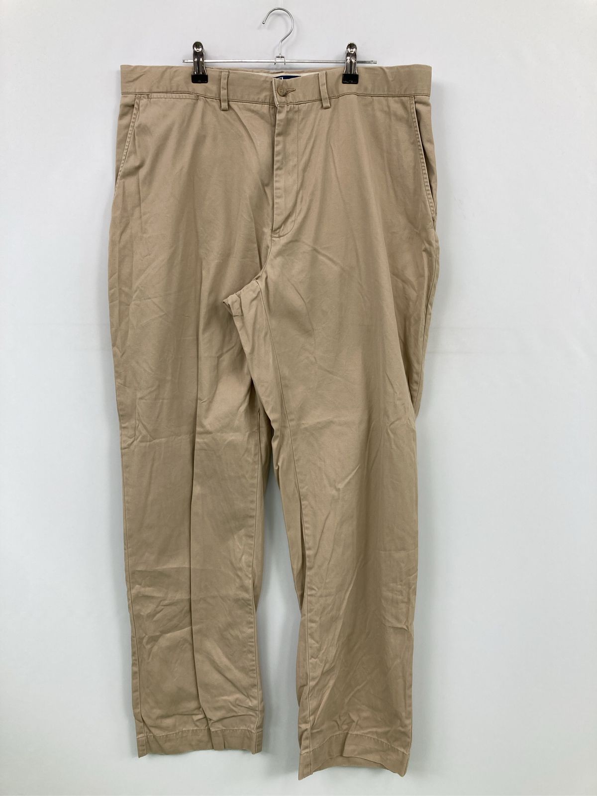 Polo Ralph Lauren ポロラルフローレン チノパンツ 36/32 ベージュ フルレングス コットン 無地 スタンダード ストレート レギュラー メンズ