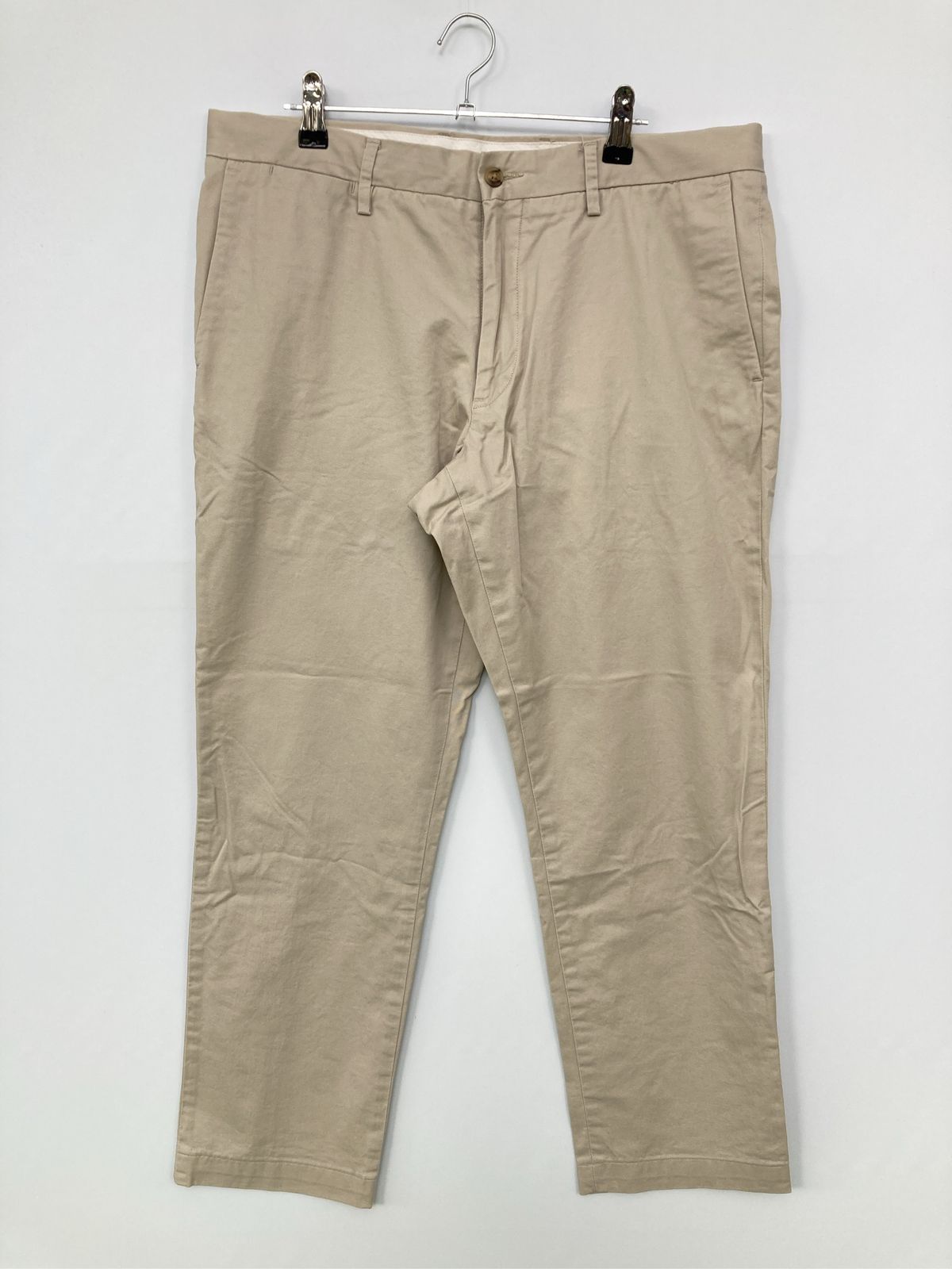 Polo Ralph Lauren ポロラルフローレン チノパンツ 34/32 ベージュ クロップド・半端丈 コットン 無地 スタンダード テーパード レギュラー メンズ