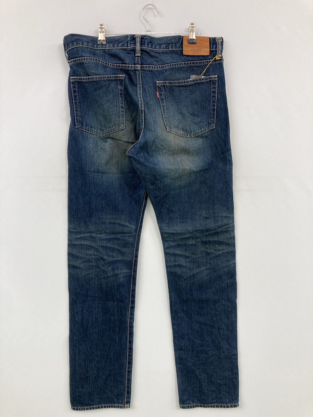 PRODUCT CLASSICS デニムパンツ L ブルー フルレングス 無地 ワンポイント スタンダード ストレート レギュラー ヴィンテージ メンズ