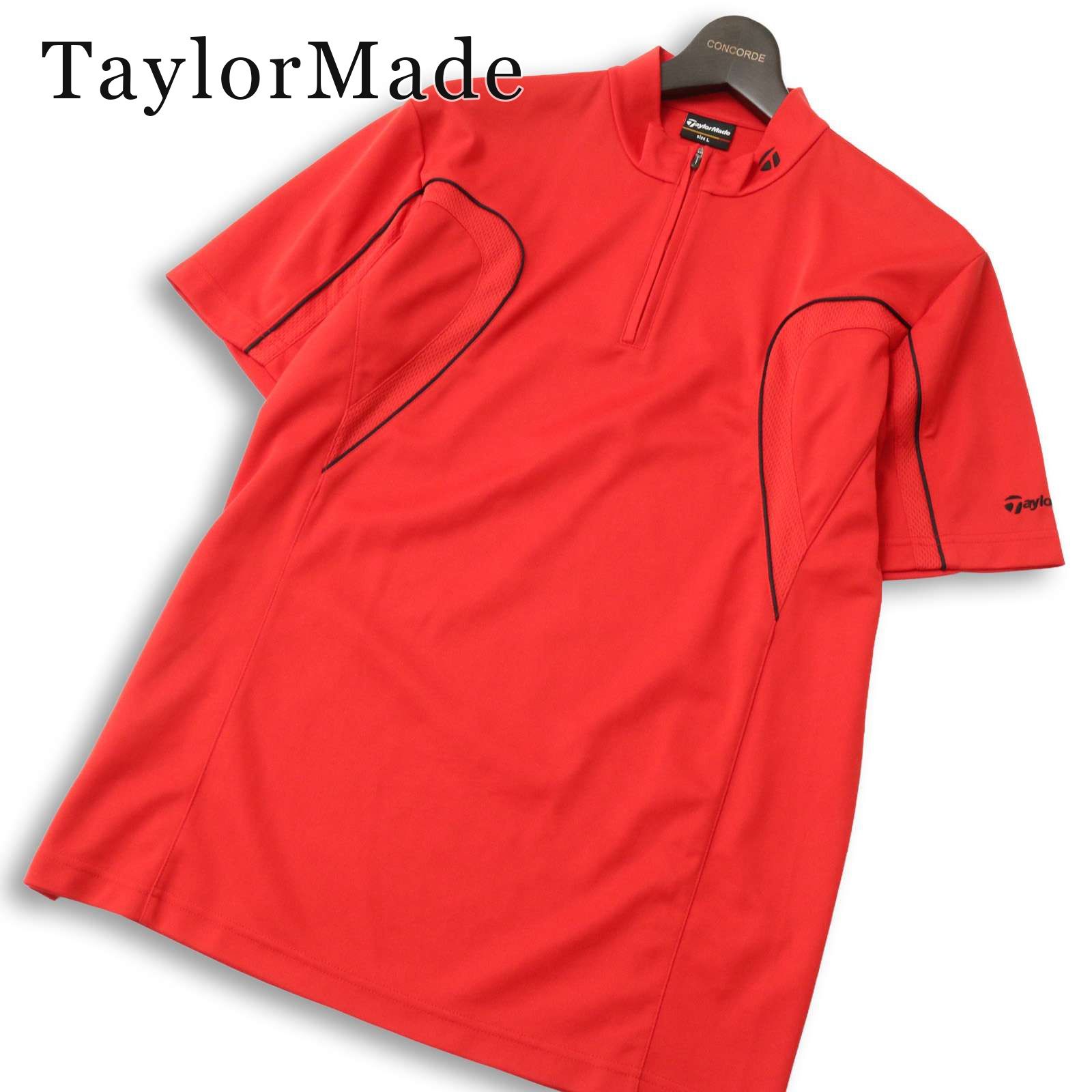 TaylorMade テーラーメイド ゴルフ 春夏☆ 半袖 ロゴ刺繍 切替 ハーフ