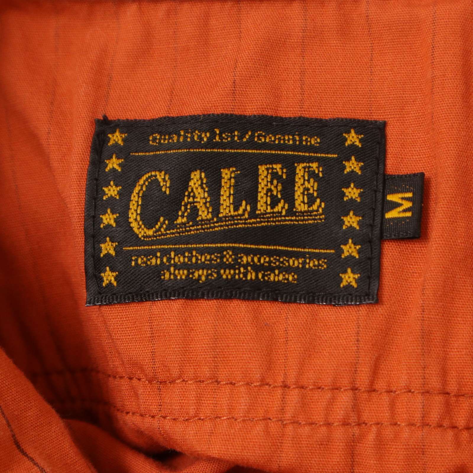 CALEE キャリー 春夏☆ 半袖 ワッペン ストライプ ワーク シャツ 日本