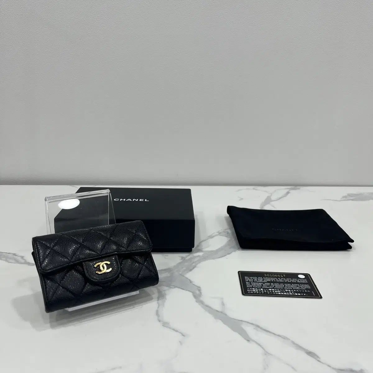 正規品 CHANEL Classic スナップボタン 財布 ゴールド