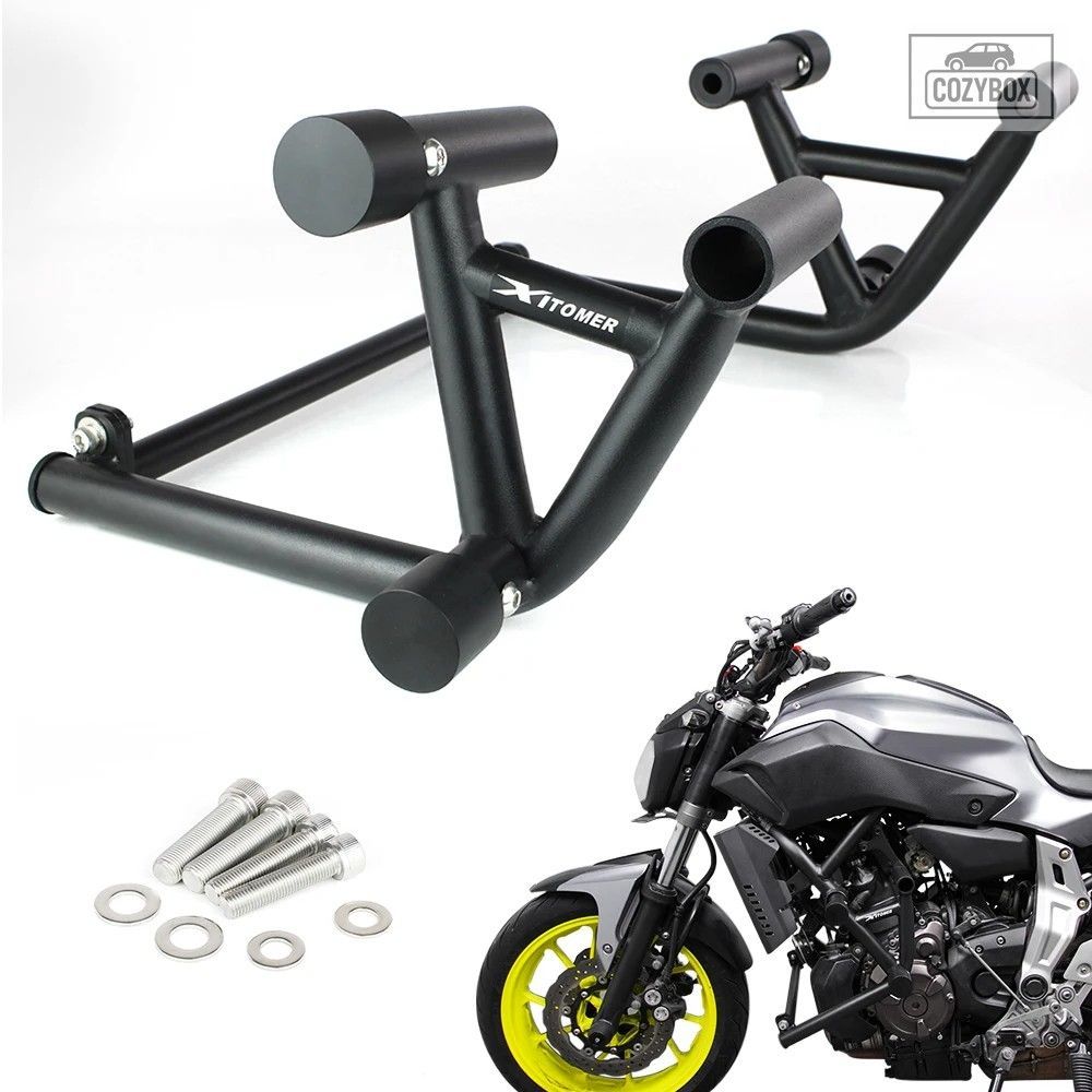 オートバイスタントケージ バンパーフレーム プロテクター ヤマハ FZ07 MT-07 2014-2