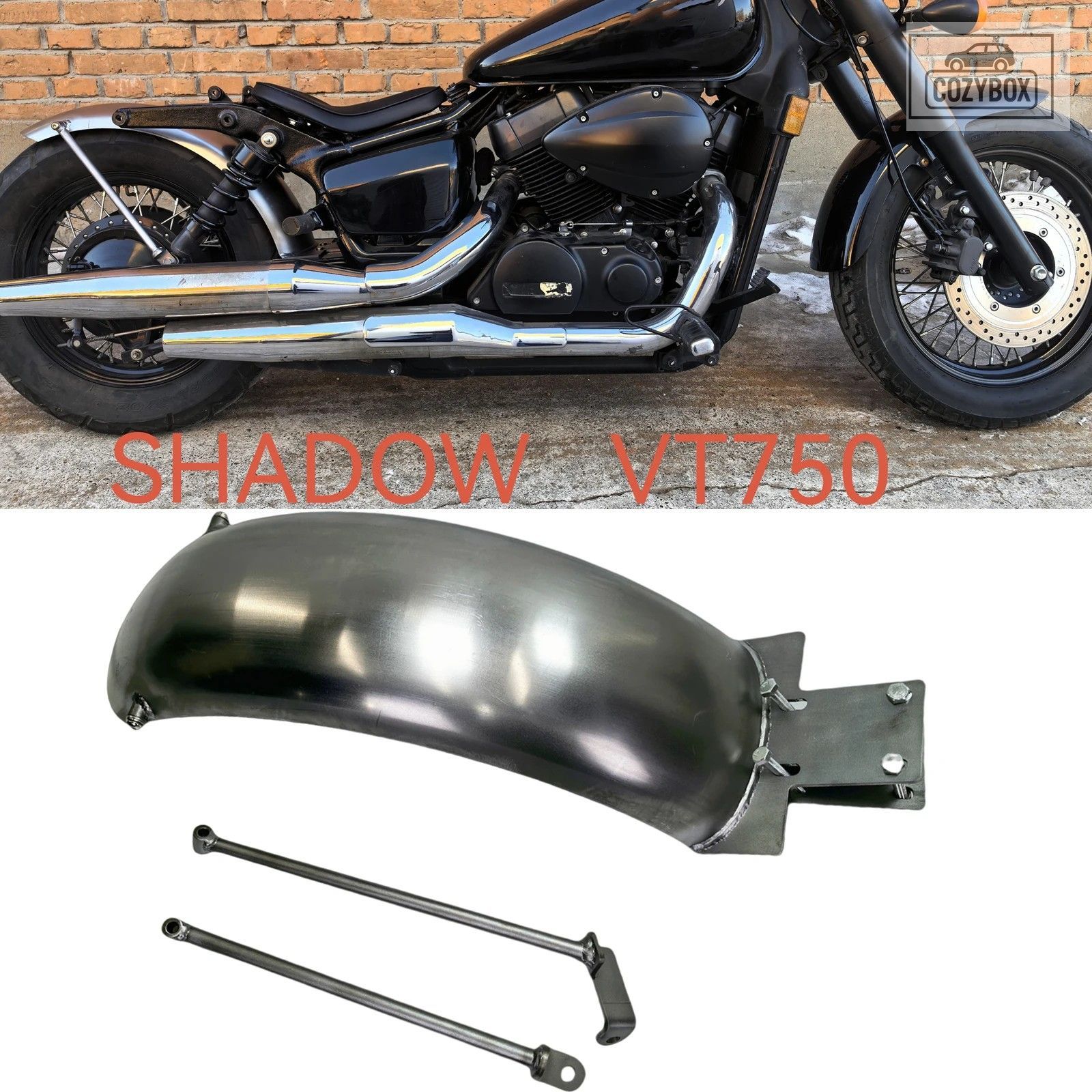 ホンダ VT750 シャドウ 750 2004-2023 オートバイリア フェンダーマッド ガード カバ