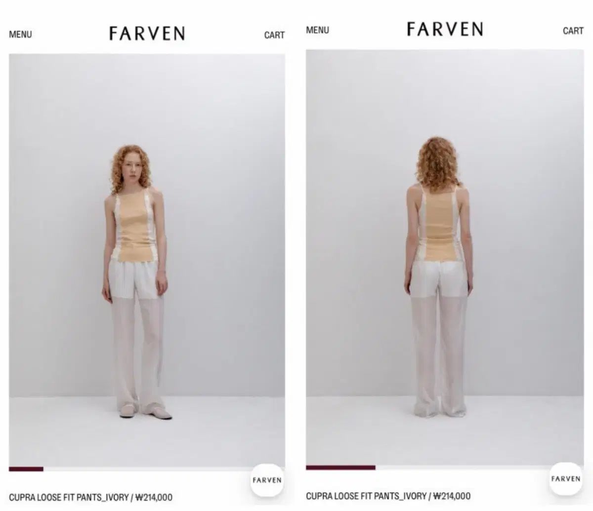 新品) farven 파르벵 キュー プラ ルーズフィット パンツ ブラック COLOR M サイズ