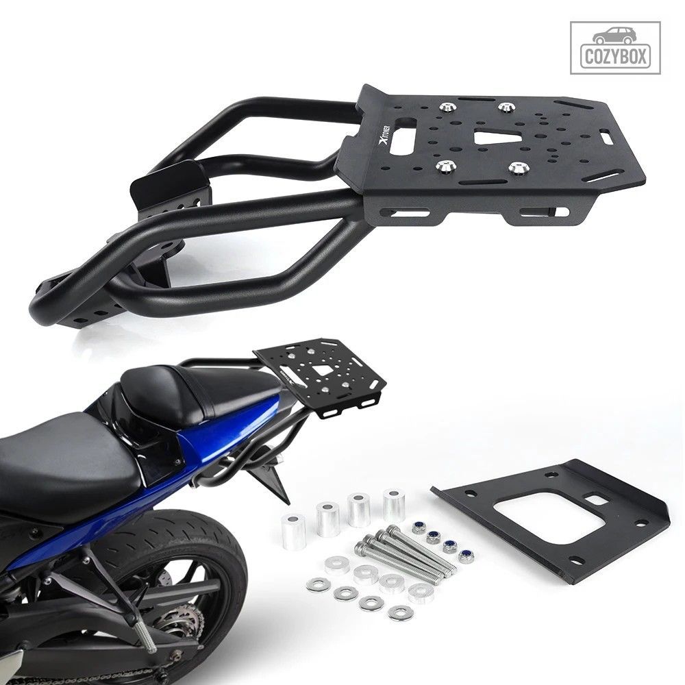 オートバイリアラゲッジラックキャリア ヤマハ YZF-R3 YZF-R25 MT-25 MT-03 2015-2025