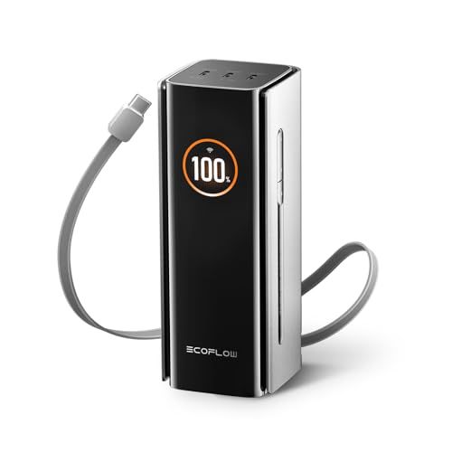 EcoFlow RAPID Pro 20000mAh 230W 【大容量/USB-Cケーブル内藏/液晶ディスプレイ/４台同時充電/コンパクト/アプリ制御/過熱保護/機内持ち込み/出張/旅行】Ju 1e9a0f9e