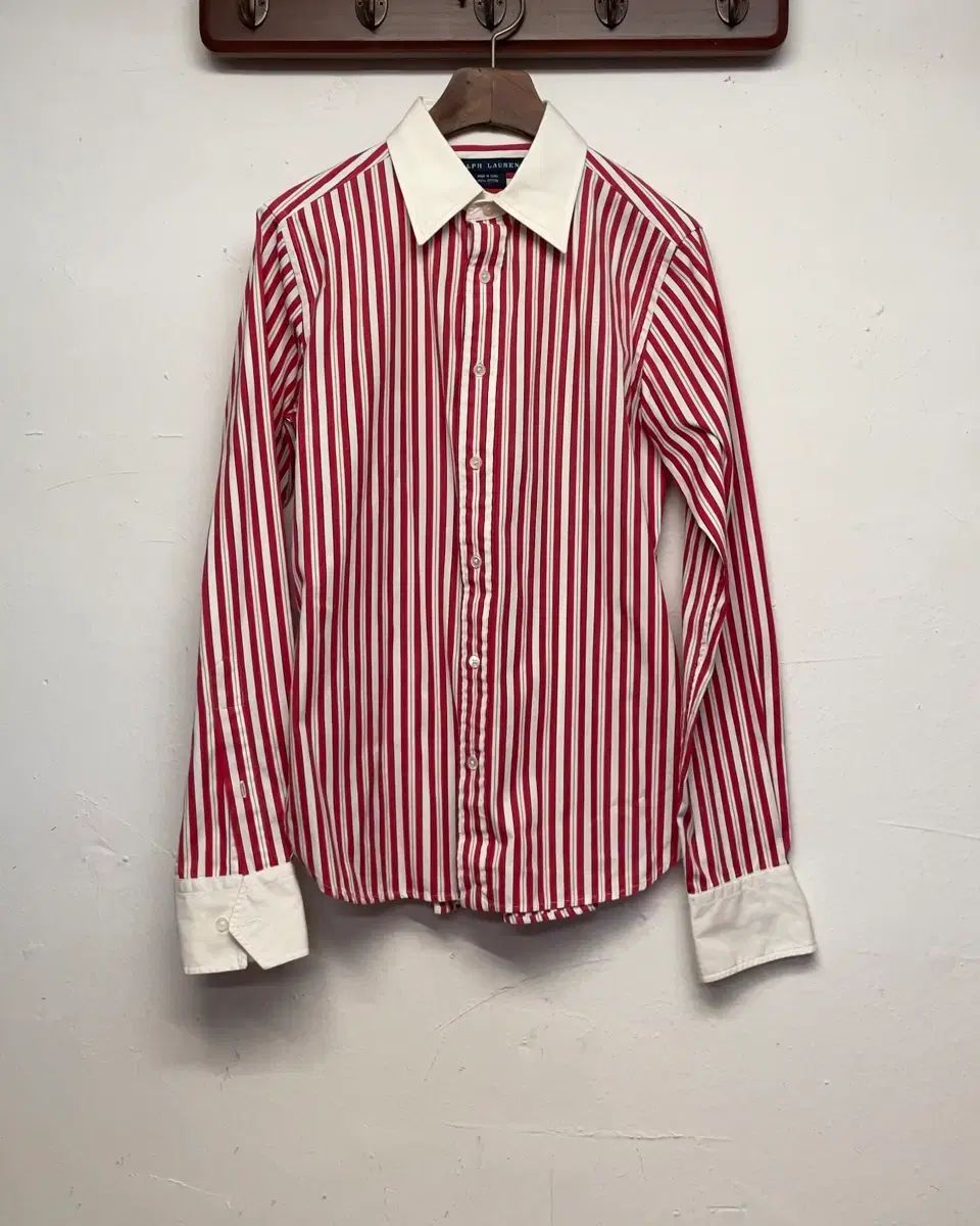 ポロラルフローレン (ウィメンズ) レッド ストライプ シャツ