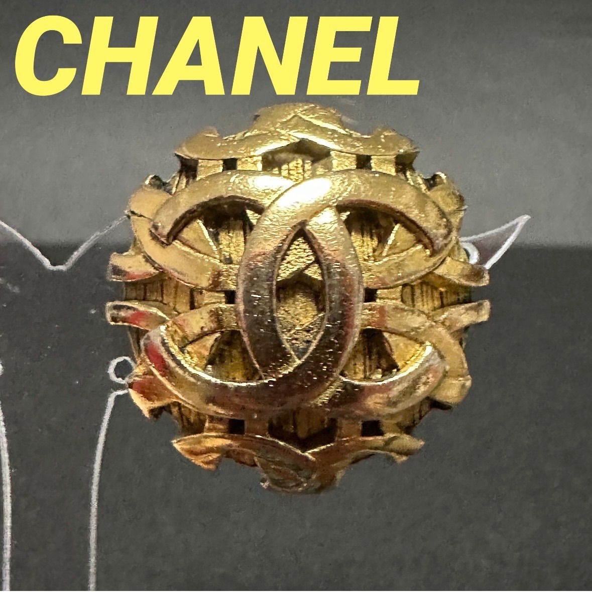 シャネル CHANEL イヤリング ココマーク ビッグサイズ メタル 定番