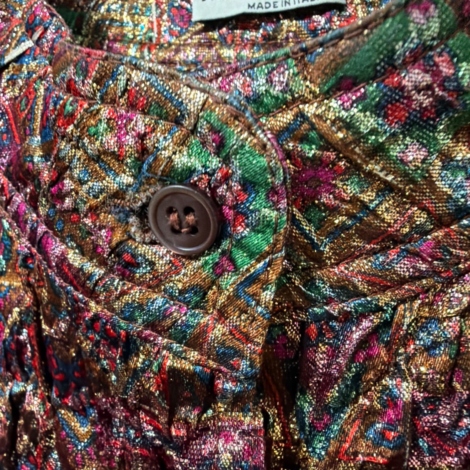 ミュウミュウ miumiu シャツ ブラウス スタンドカラー 個性的 40