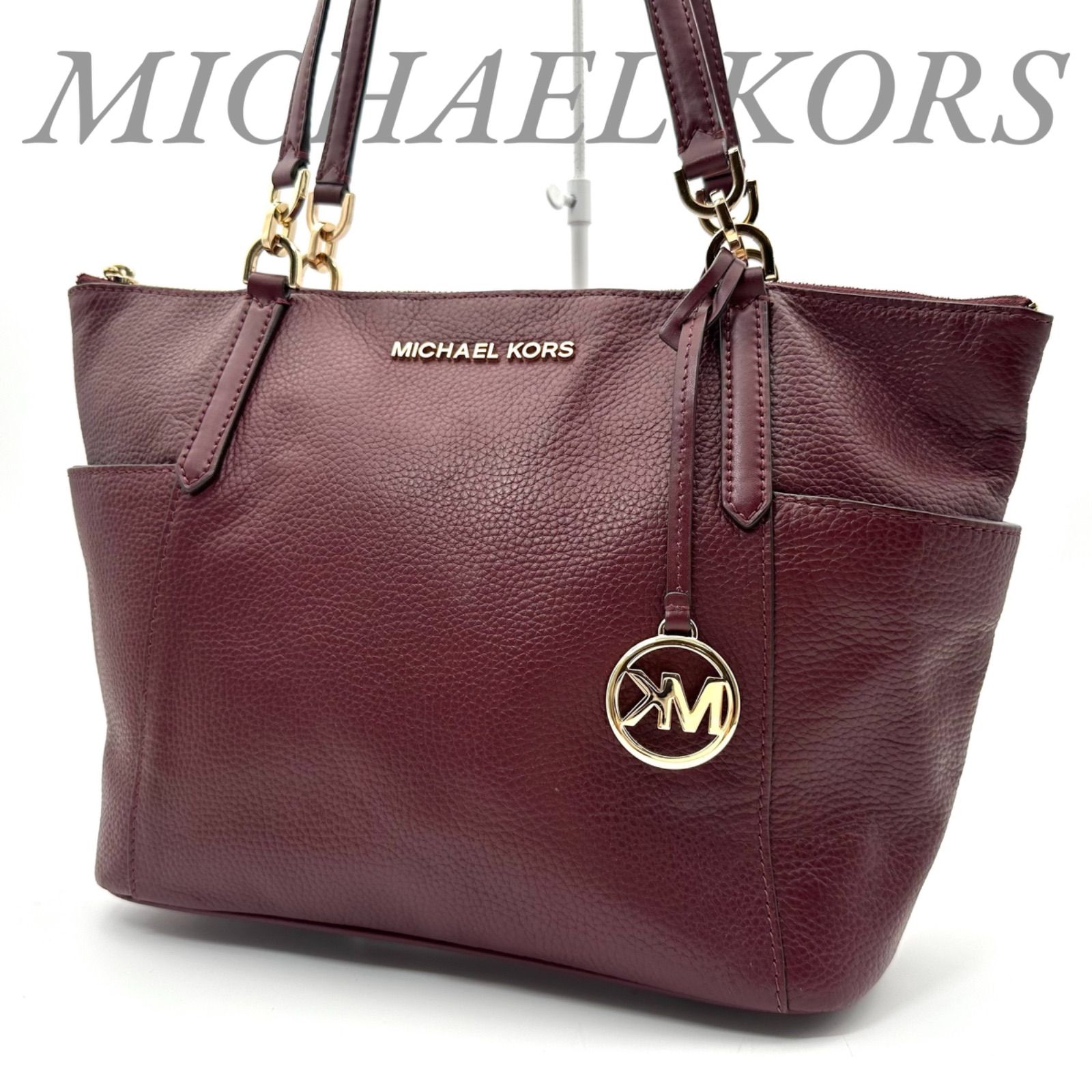 MICHAEL KORS マイケルコース トートバッグ 総柄 ボルドー系｜Yahoo 