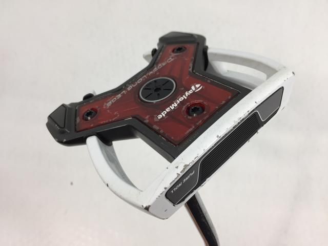 返品OK 【中古ゴルフクラブ】テーラーメイド GHOST スパイダー DADDY LONG LEGS レッド パター オリジナルスチール パター