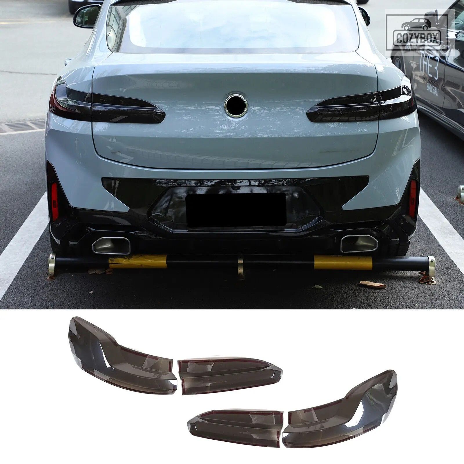 BMW X4 G02 X4M F98 2019-2025用リア テールライト カバー テールランプシェルシェー