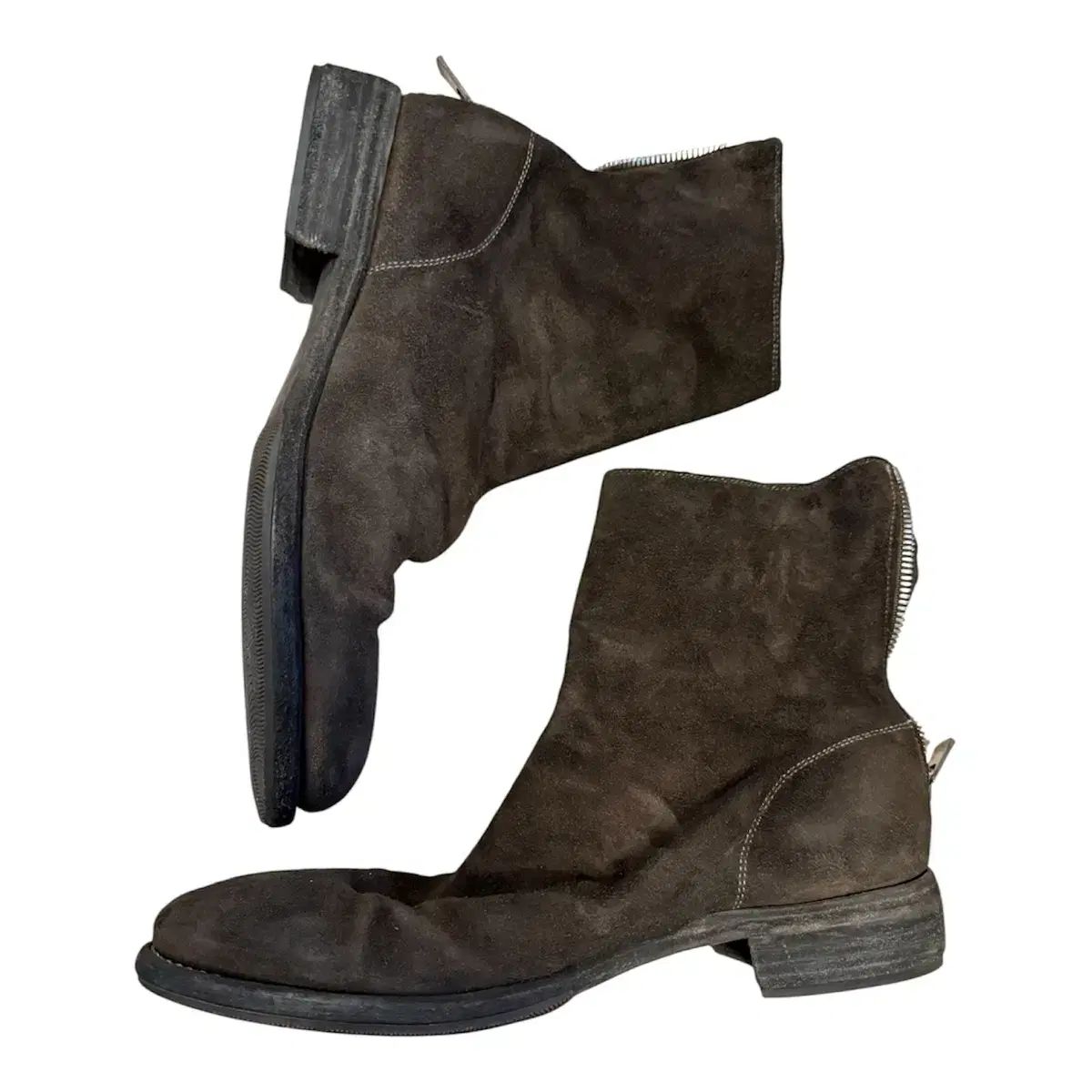 GUIDI（グイディ） バッグ ジッパー ディテール アンクル ブーツ