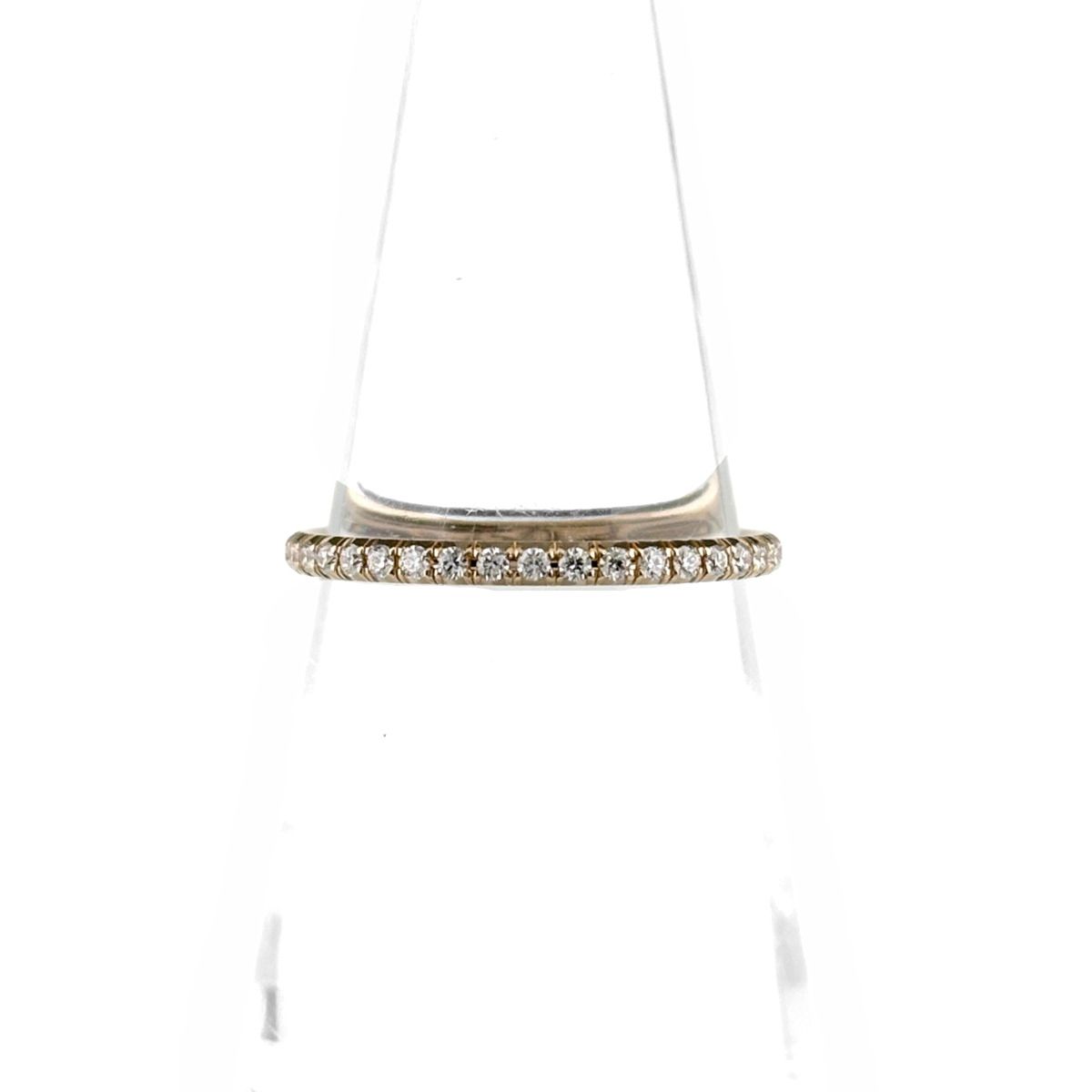 ティファニー TIFFANY&Co. ソレスト ハーフサークル リング PG ピンクゴールド 指輪 メレダイヤ リング 7.5号 750 ダイヤモンド レディース 【中古】