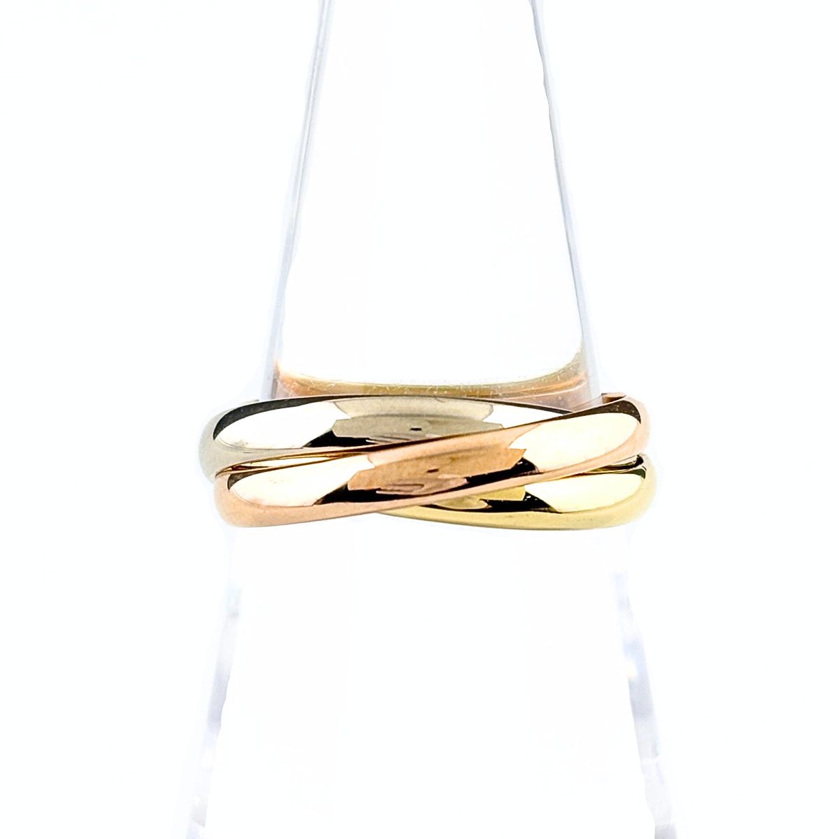 カルティエ CARTIER トリニティ リング YG イエローゴールド PG ピンクゴールド WG ホワイトゴールド 指輪 スリーカラー リング 13.5号 750 レディース 【中古】