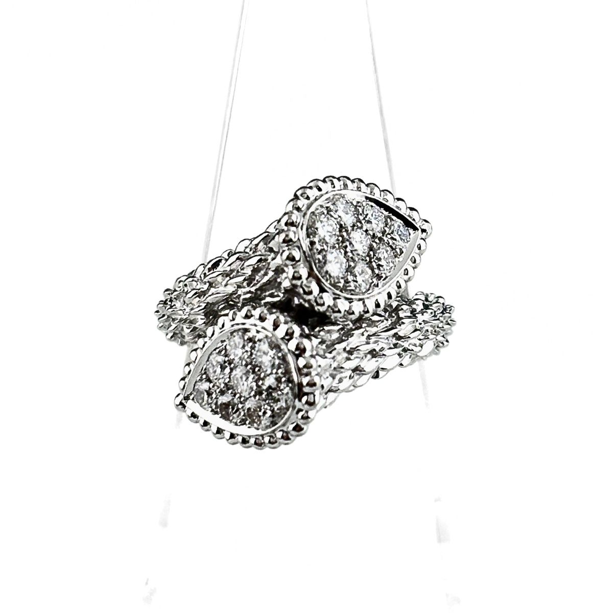 ブシュロン Boucheron セルパンボエム トワエモア リング 指輪 メレダイヤ リング 10.5号 750 ダイヤモンド レディース 【中古】