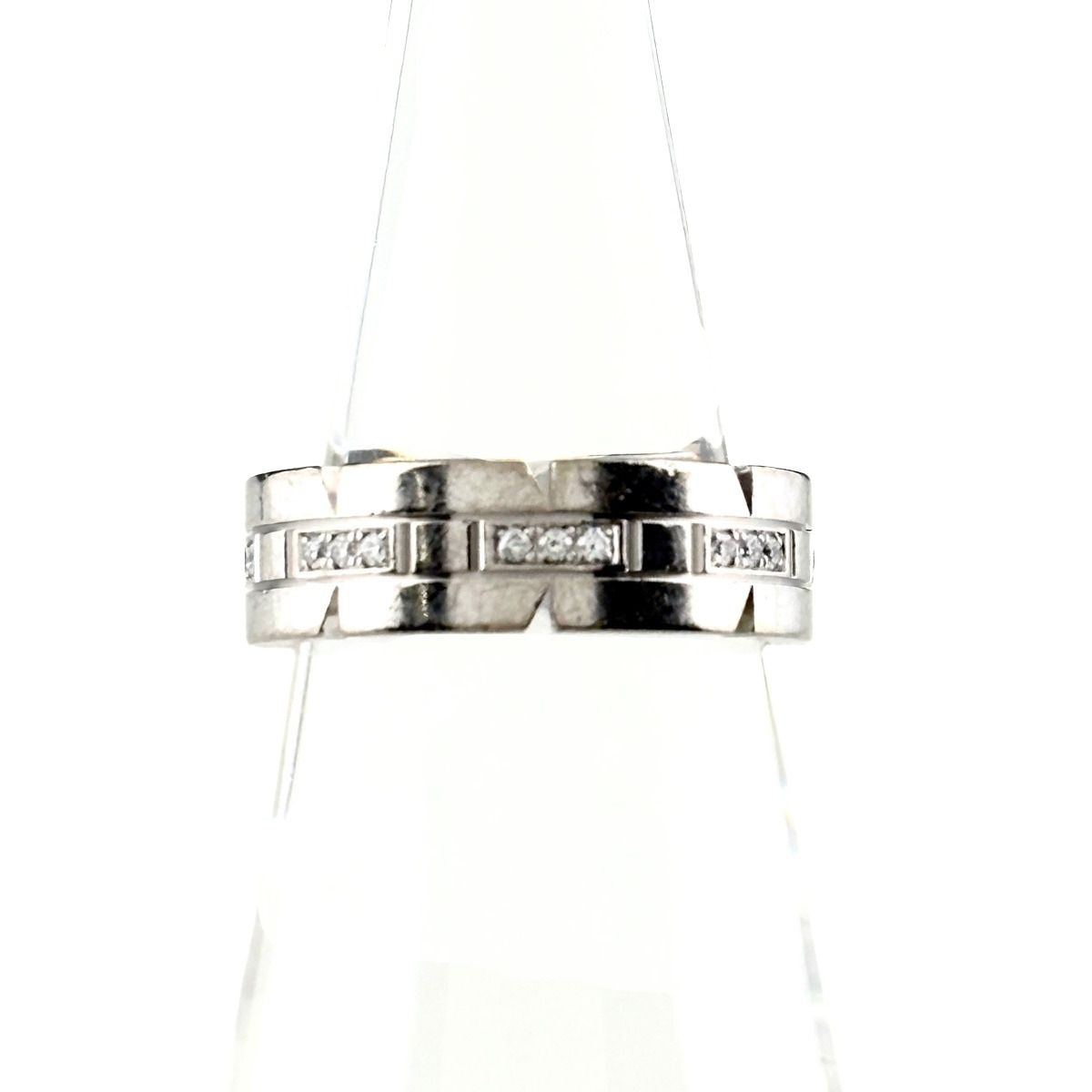 カルティエ CARTIER タンクフランセーズ リング メレダイヤ 指輪 リング 12.5号 750 ダイヤモンド レディース 【中古】
