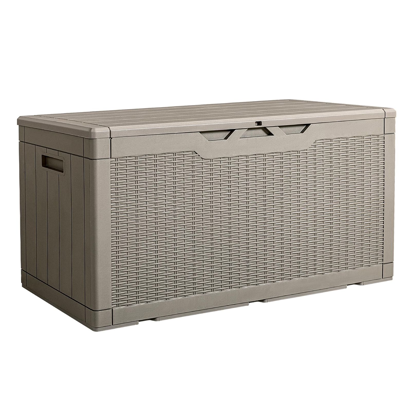 Alebert｢アレベルト｣ 物置 収納庫 屋外 大型物置 380Ｌ大容量 幅123*奥行57*高さ62cm ベランダ収納 倉庫 ベランダストッカー 屋外収納 ガーデン収納 ベンチ コンテナ 防水 耐候 ガーデン/庭/ベランダ 収納 大容量 35542d6c