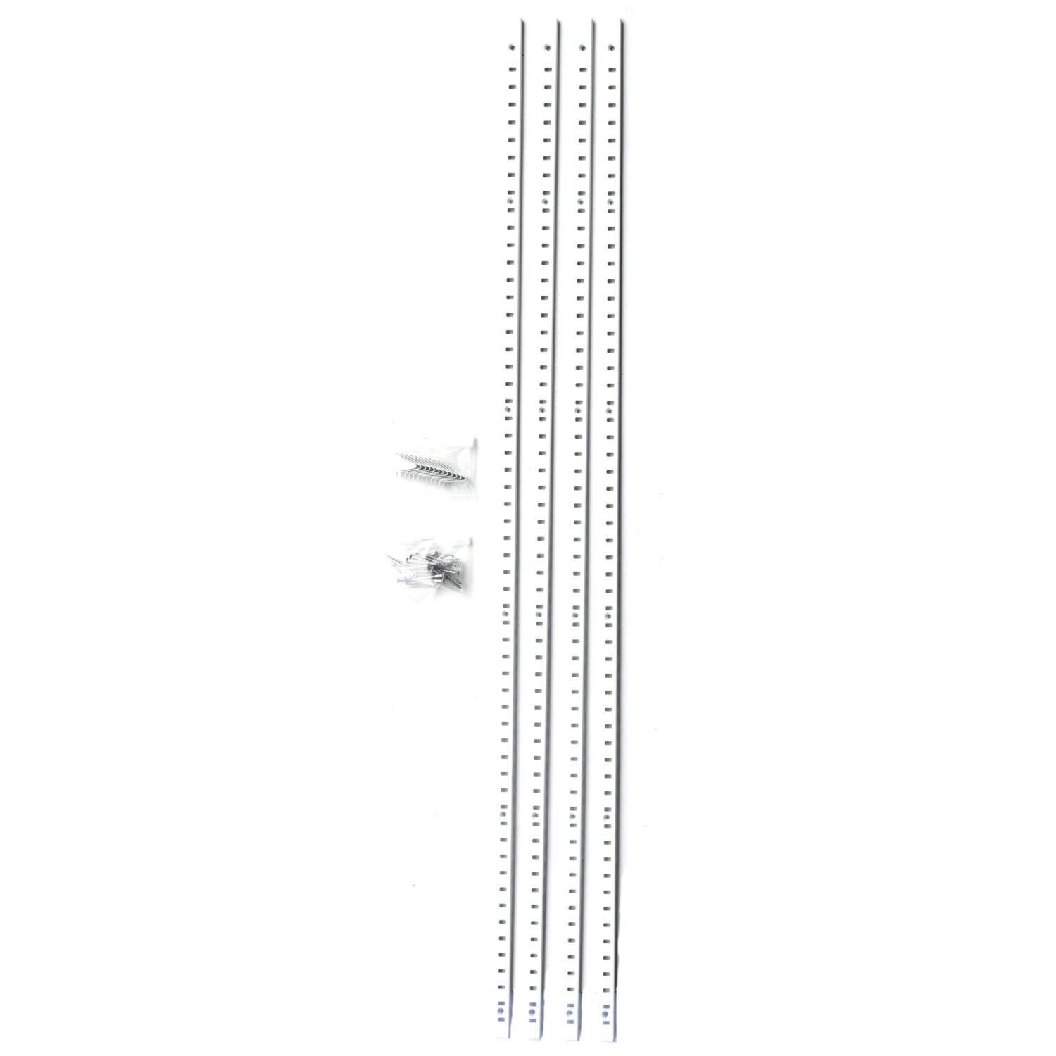 ARTIST ステンレス棚柱セット 900mm SA-TB900W-SET ホワイト 4入Ju adc05a41