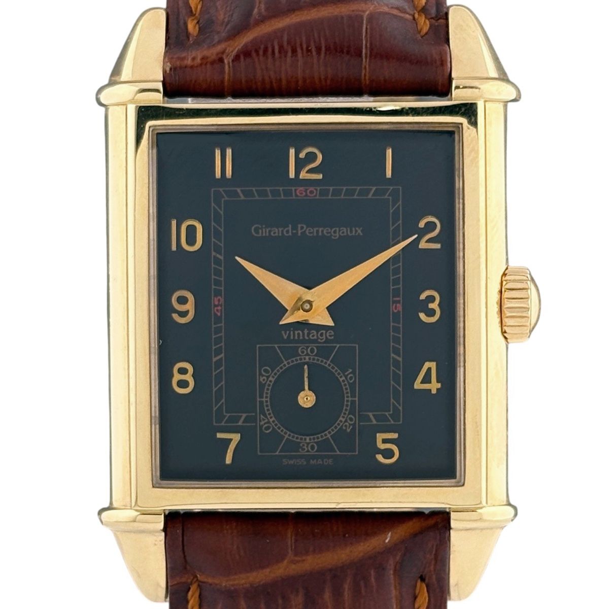 ジャンク品】ジラール・ペルゴ GIRARD-PERREGAUX スクエア GP 手巻き