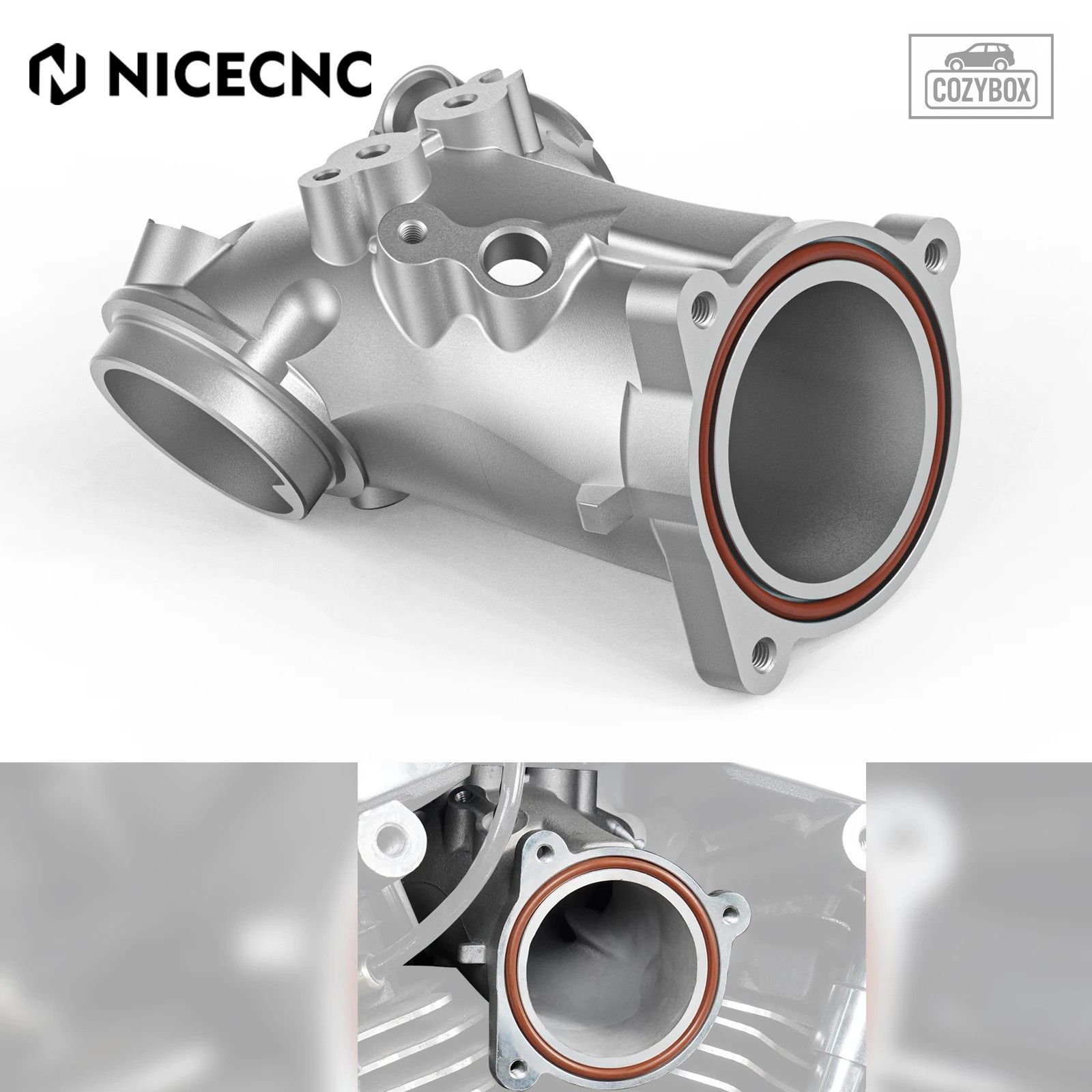 オートバイ 57mm M8 インテークマニホールド ハーレー ソフテイル 2018年以降 ツーリ
