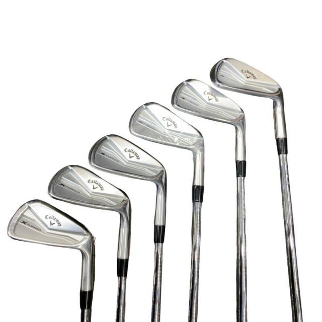 【中古】 キャロウェイ X FORGED(2024) 6S アイアンセット IR 純正特注シャフト (フレックスS) メンズ 男性用 右利き 右用 Cランク ゴルフクラブ
