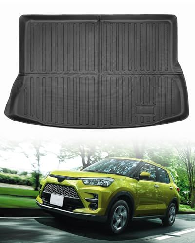 R★トヨタ 新型 ライズ RAIZE トランクマット フロアマット 3D 立体構造 車専用 設計 防水 滑り止め TPE素材 汚れ防止 3点セット A200A/210A型 (2019年11月?現行) 兼容 ダイハツ ロッキー 38f850b7