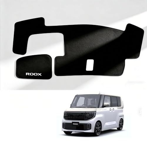 R★FOR 新型 ルークス ROOX BB1A/BB2A/BB5A/BB6A系 (2025年9月?)ダッシュボードマット ダッシュマット ロゴ付き ポリエステル素材 内装 カスタムパーツ ルークス ダッシュボードマット 67fd261a