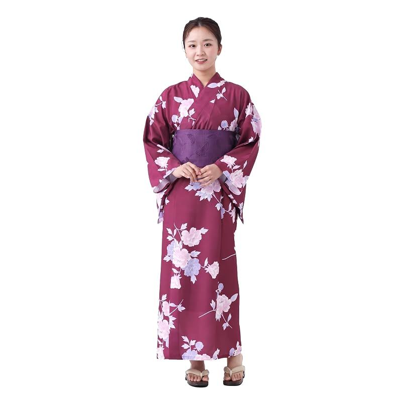 【新品】 [たゆたふ] セパレート ワンピース 浴衣 ３点セット 帯 下駄 レディース 2026 おしゃれ 簡単 かわいい 着付け ゆかた yukata 中学生 高校生 大学生 大人 双子コーデ 夏 花火大会 お祭り 2way (牡丹柄)