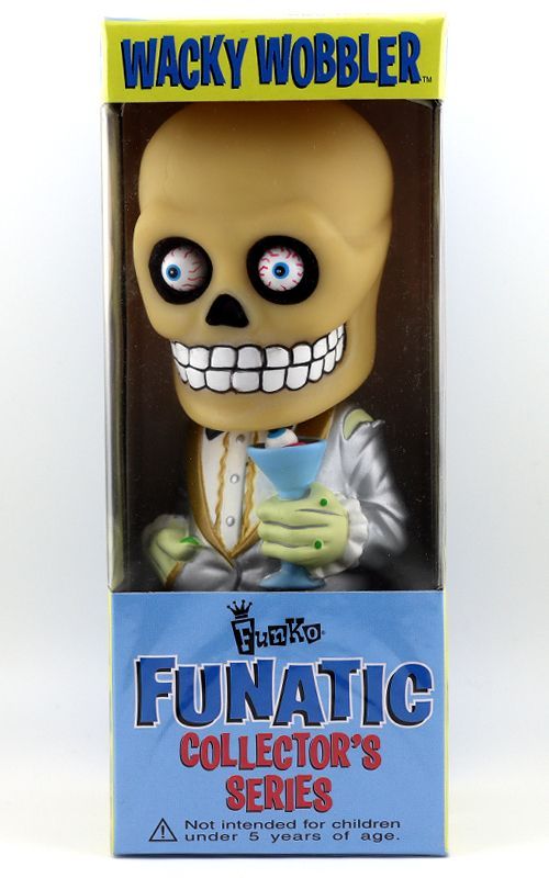 Funko Wacky Wobbler Bone Daddy Silver Suit ファンコ社ワッキーワブラー　ボーン・ダディ　銀スーツ　ファンクラブ限定商品