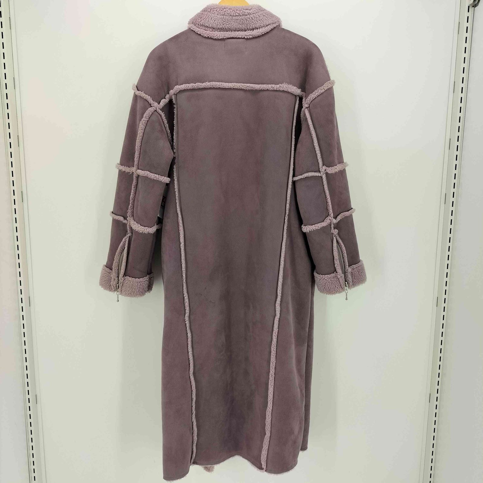 jouetie コート ジュエティ jouetie 21aw エコ ムートン ライダース ロング コート