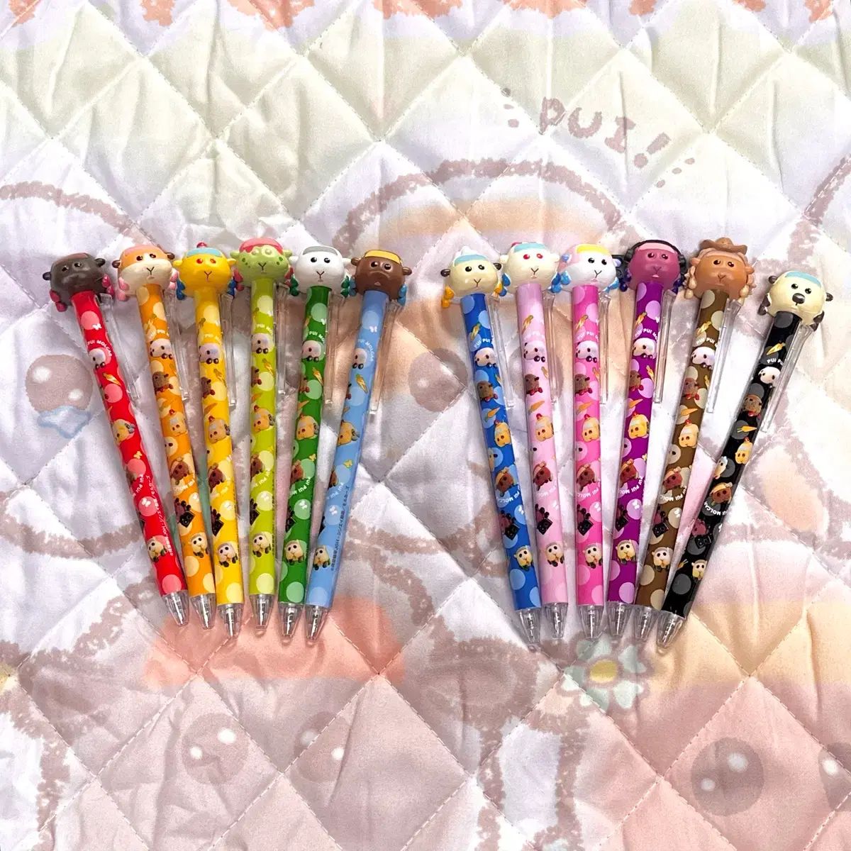 PUI PUI モルカー フィギュア ボールペン 12種 コンプリート セット 開封 使用品