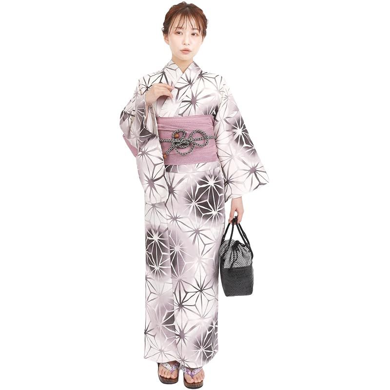 【新品】 [Fuuka] [フウカ] 浴衣 レディース セット 2点 女性 女 大人 フリーサイズ 2L 3L 4L ゆったり 大きいサイズ (x37-08a-b255, フリーサイズ) 7,776円