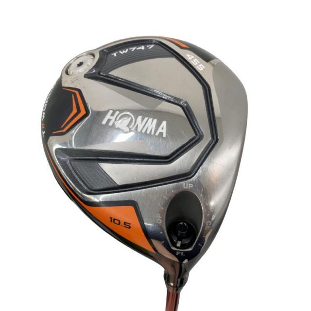 【中古】 本間ゴルフ TOUR WORLD TW747 455 10.5° ドライバー DR VIZARD FD-6 (フレックスS) メンズ 男性用 右利き 右用 Cランク ゴルフクラブ
