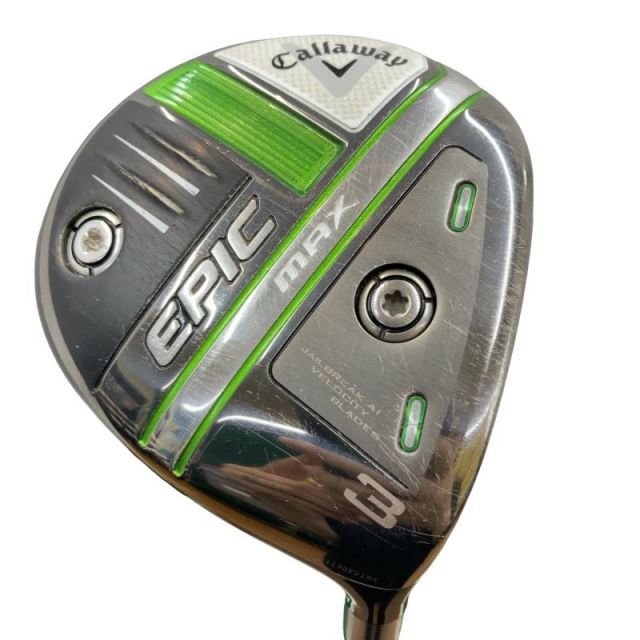 【中古】 キャロウェイ EPIC MAX 3W フェアウェイウッド FW リシャフト (フレックスその他) メンズ 男性用 右利き 右用 Cランク ゴルフクラブ
