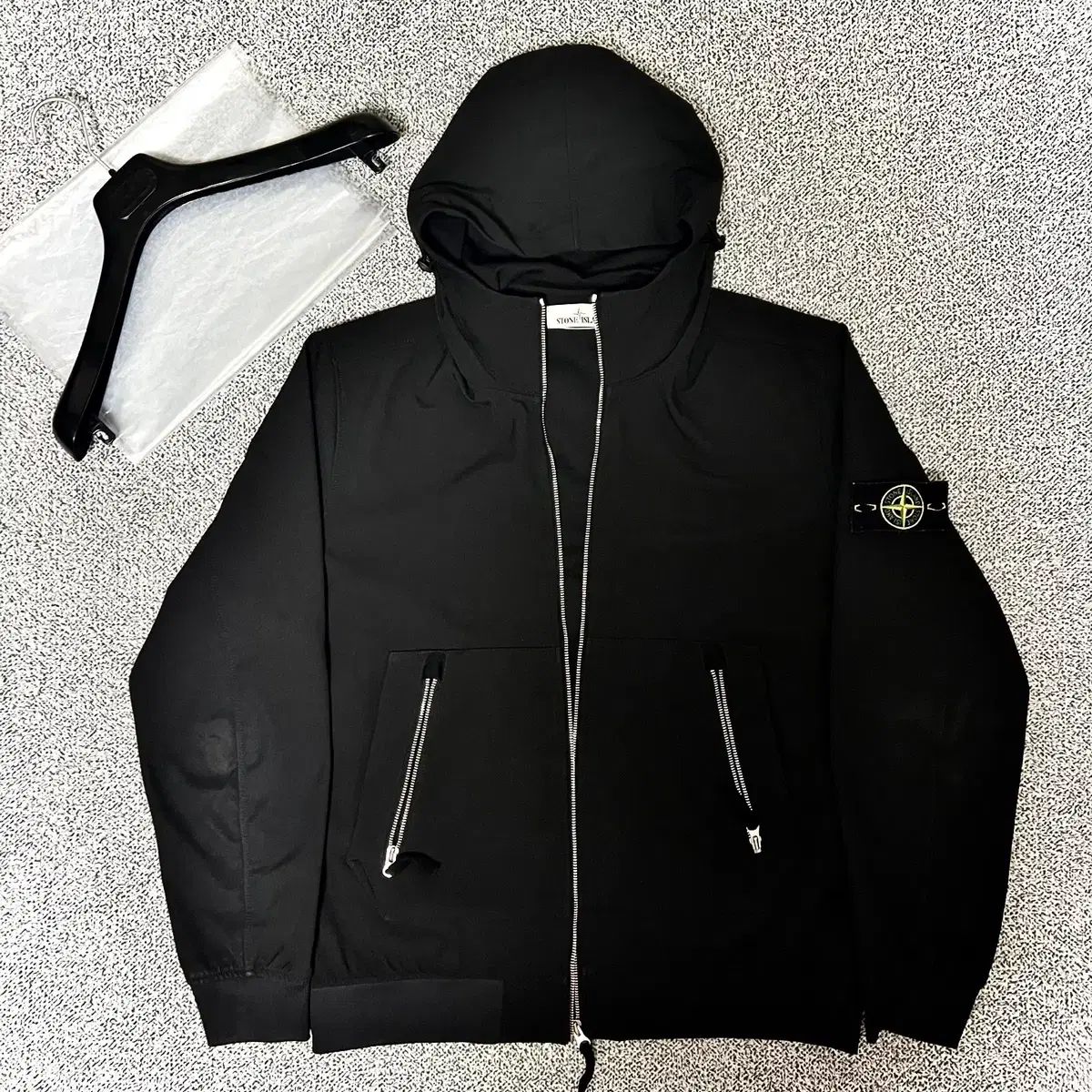 ほぼ新品/XL ストーンアイランド ソフトシェル ジャケット ブラック