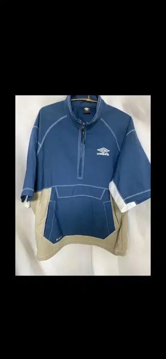 umbro スティッチ バイカラー ウーブン 半袖 Anorak（アノラック） ウィンドブレーカー 95