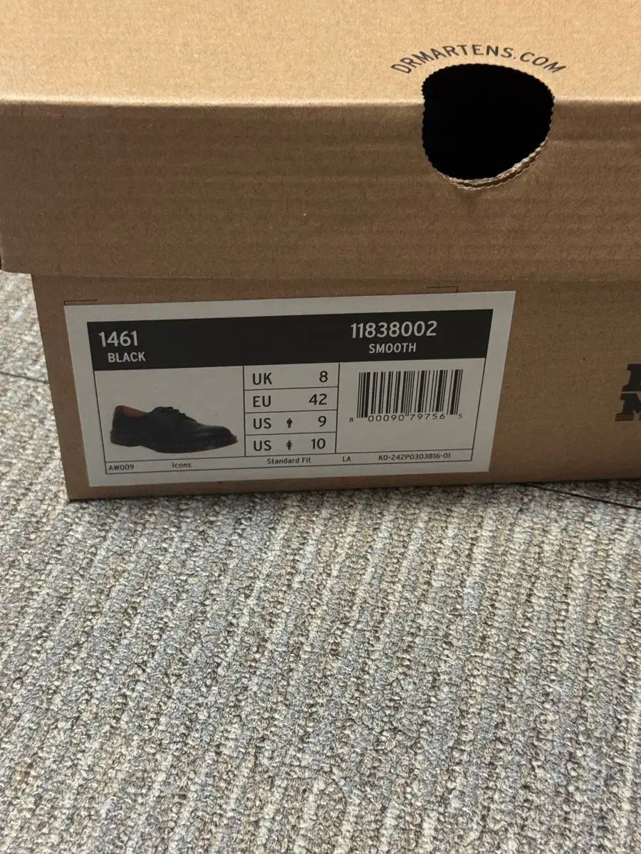 DR. MARTENS ドクターマーチン 1461 スムース ブラック 270｜詳細画像