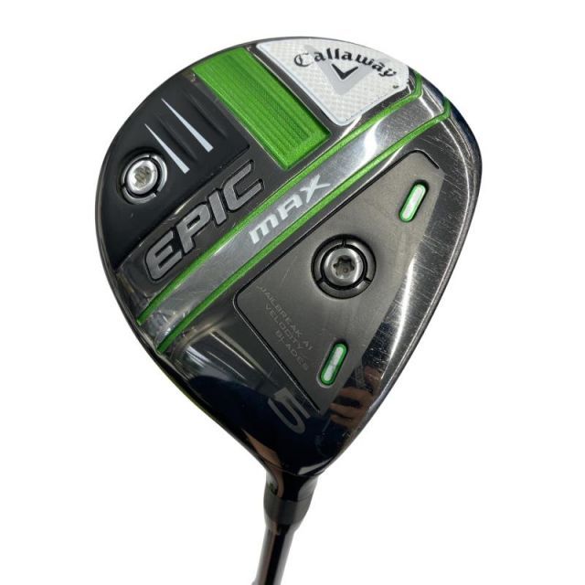 【中古】 キャロウェイ EPIC MAX 5W フェアウェイウッド FW 純正特注シャフト (フレックスS) メンズ 男性用 右利き 右用 Cランク ゴルフクラブ