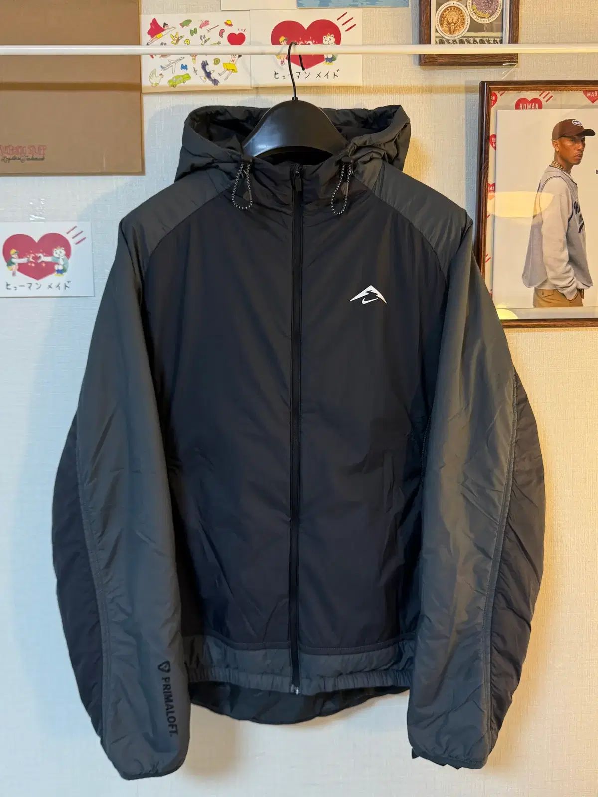 (XXL)ナイキ トレイル プリマロフト ランニング 軽量ダウン ブラック