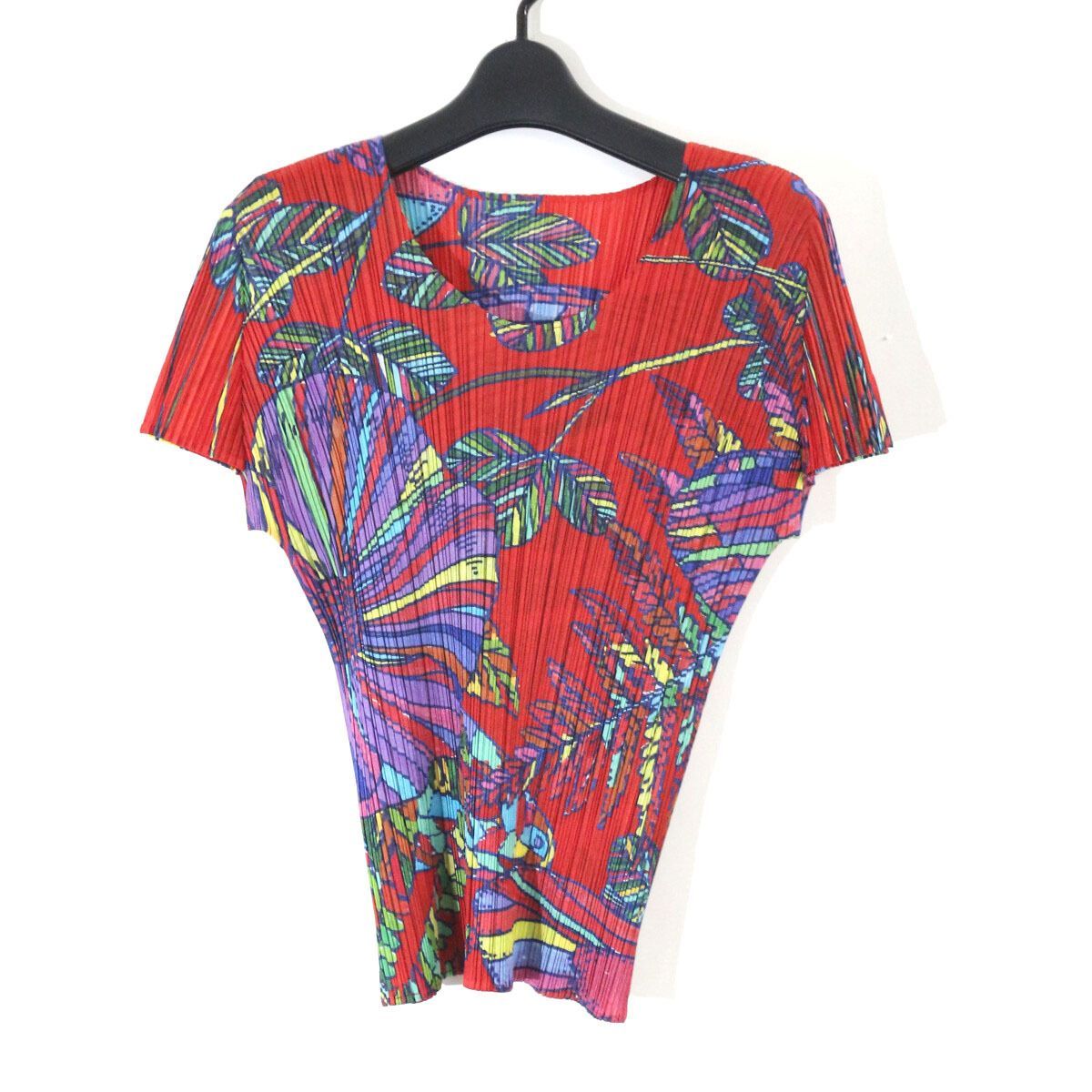 PLEATS PLEASE ISSEY MIYAKE プリーツプリーズ イッセイミヤケ 2008SS ボタニカルプリントプリーツTシャツ / カットソー 4 PP81-JK651
