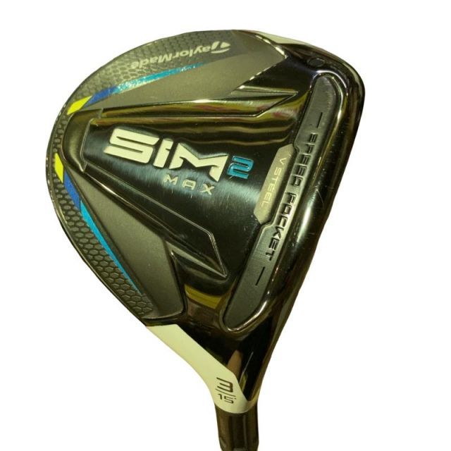 【中古】 テーラーメイド SIM2 MAX 3W フェアウェイウッド FW Speeder 661 EVOLUTION VII (フレックスS) メンズ 男性用 右利き 右用 Cランク ゴルフクラブ