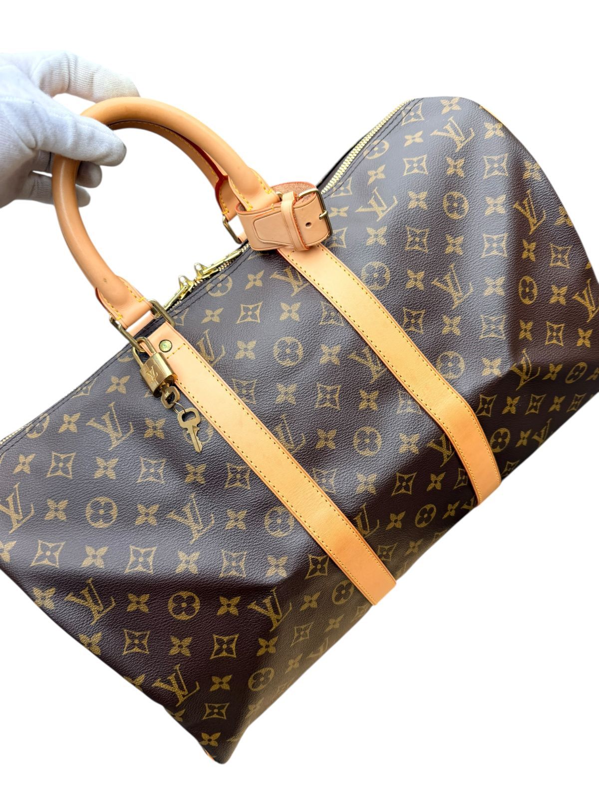超美品◇本物◇ルイヴィトンLOUISVUITTONモノグラムキーポル45旅行