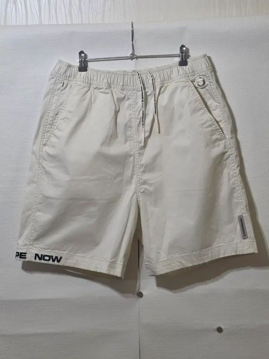正規品 AAPE NOW ハーフパンツ XL アイボリー
