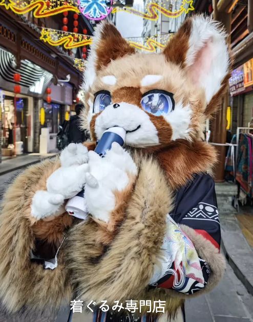 狼　犬　猫　着ぐるみ ヘッド全頭　ヘッド ケモノ ファースーツ ぬいぐるみ コスプレ コスチューム Kurumi 一点物 D29